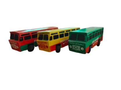 Handcrafted Wooden Bus Toy | Traditional Wooden Miniature Bus Model | Decorative Showpiece